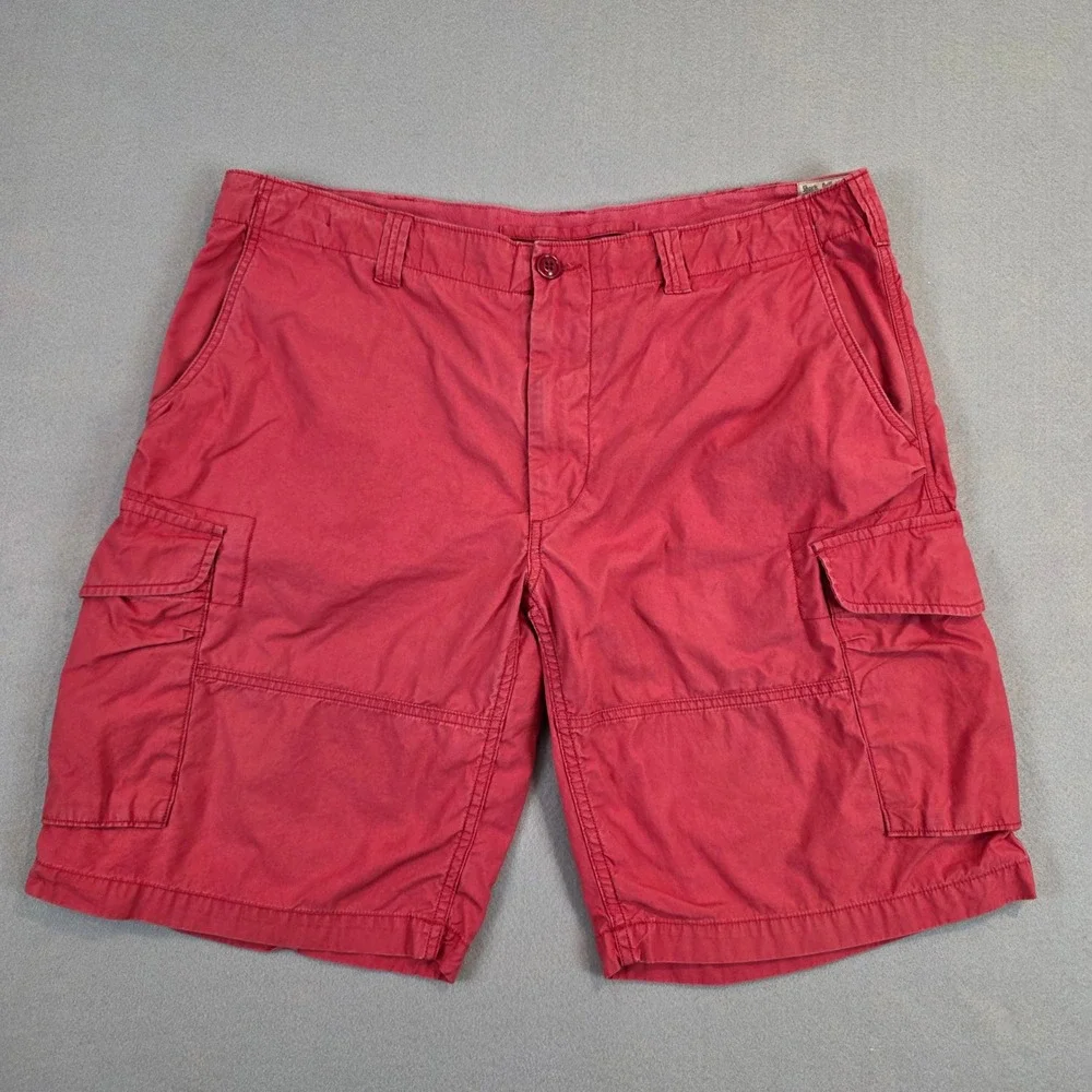 Polo Ralph Lauren Mens Nantucket Red Utility Canvas Cargo Shorts Classic Fit 38